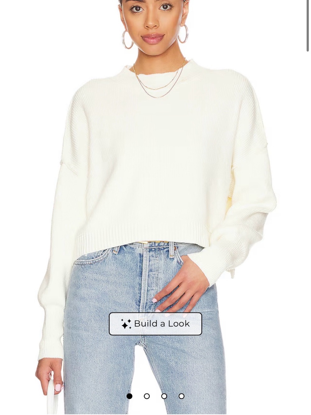 Free People White Sweater